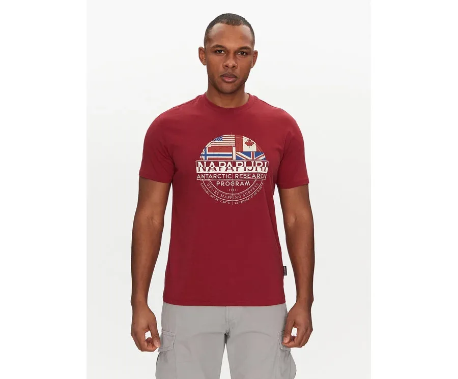 obrazek 1 Napapijri T-Shirt S-Turin NP0A4HQG Czerwony Regular Fit