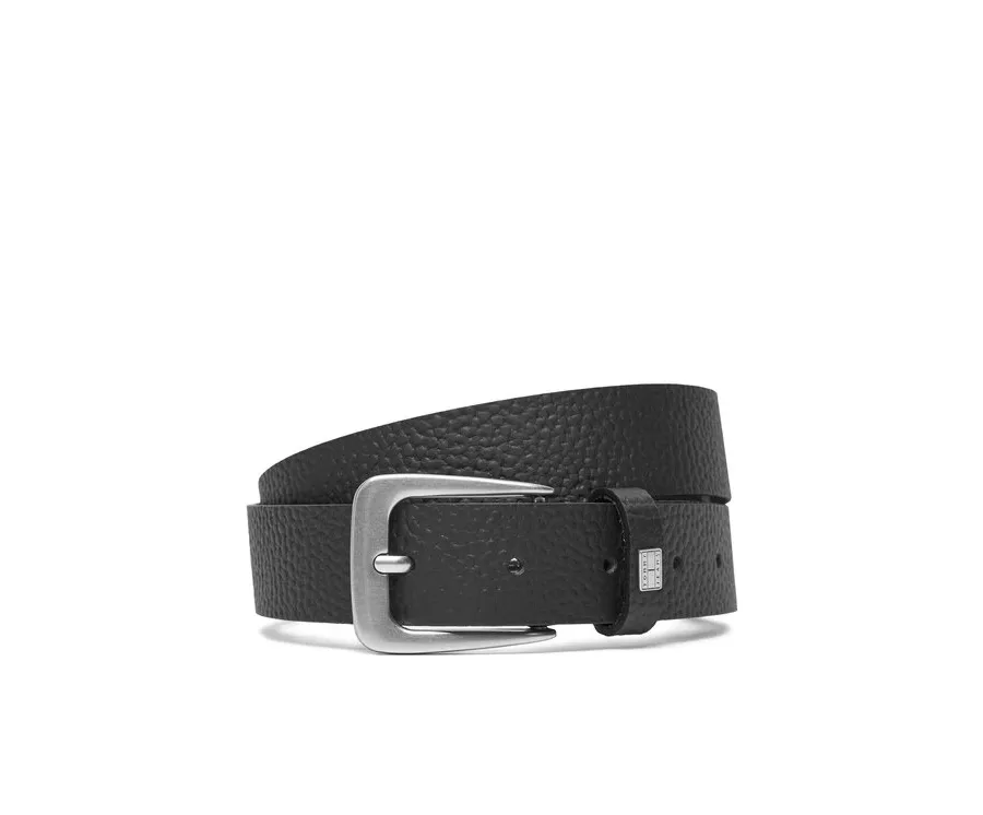 obrazek 1 Tommy Jeans Pasek Damski Tjw Heritage Leather Belt 3.0 AW0AW17586 Czarny