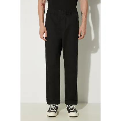 Zdjęcie Carhartt WIP spodnie bawełniane Flint Pant kolor czarny proste I029919.BLACK-BLACK