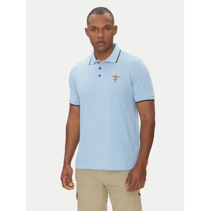 Zdjęcie Aeronautica Militare Polo 251PO1308P82 Błękitny Regular Fit