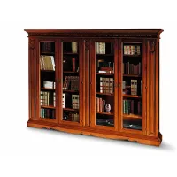 Picture Exclusive antique Italian bookcase with four glass doors