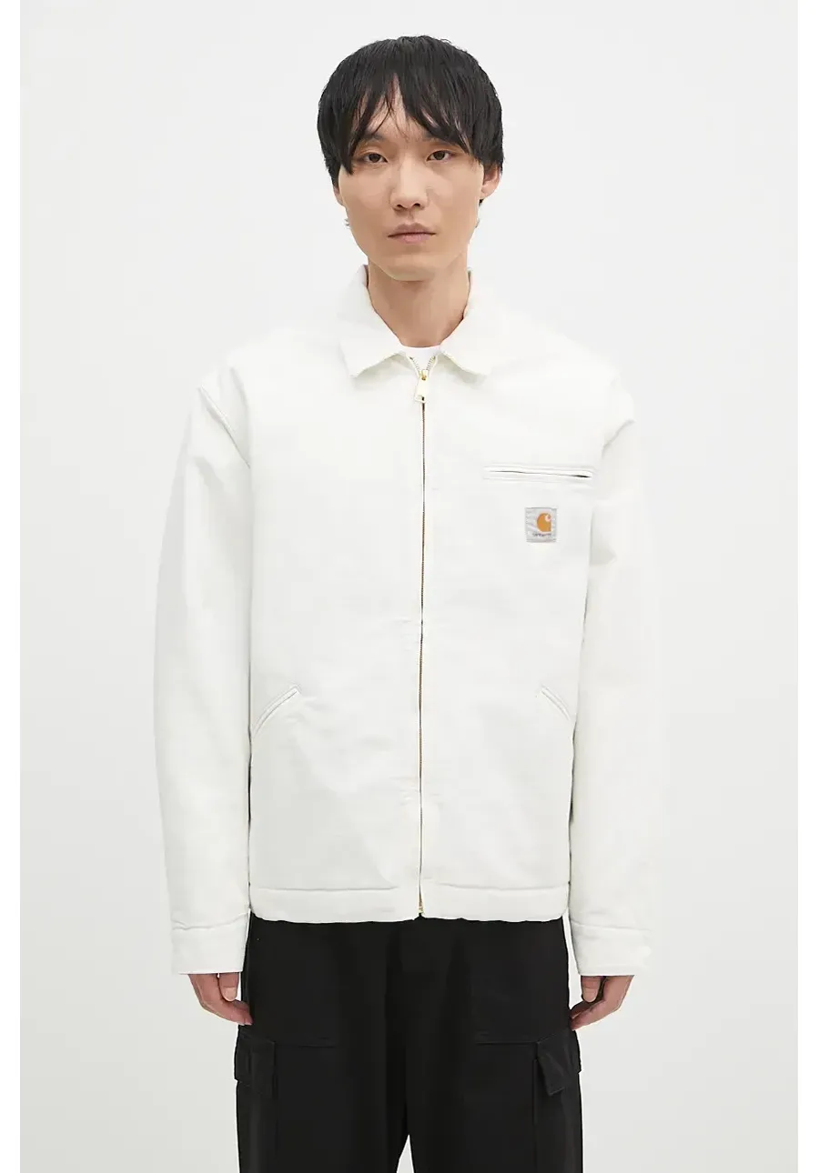obrazek 1 Carhartt WIP kurtka bawełniana OG Detroit Jacket kolor beżowy przejściowa oversize I027358.0DJ02