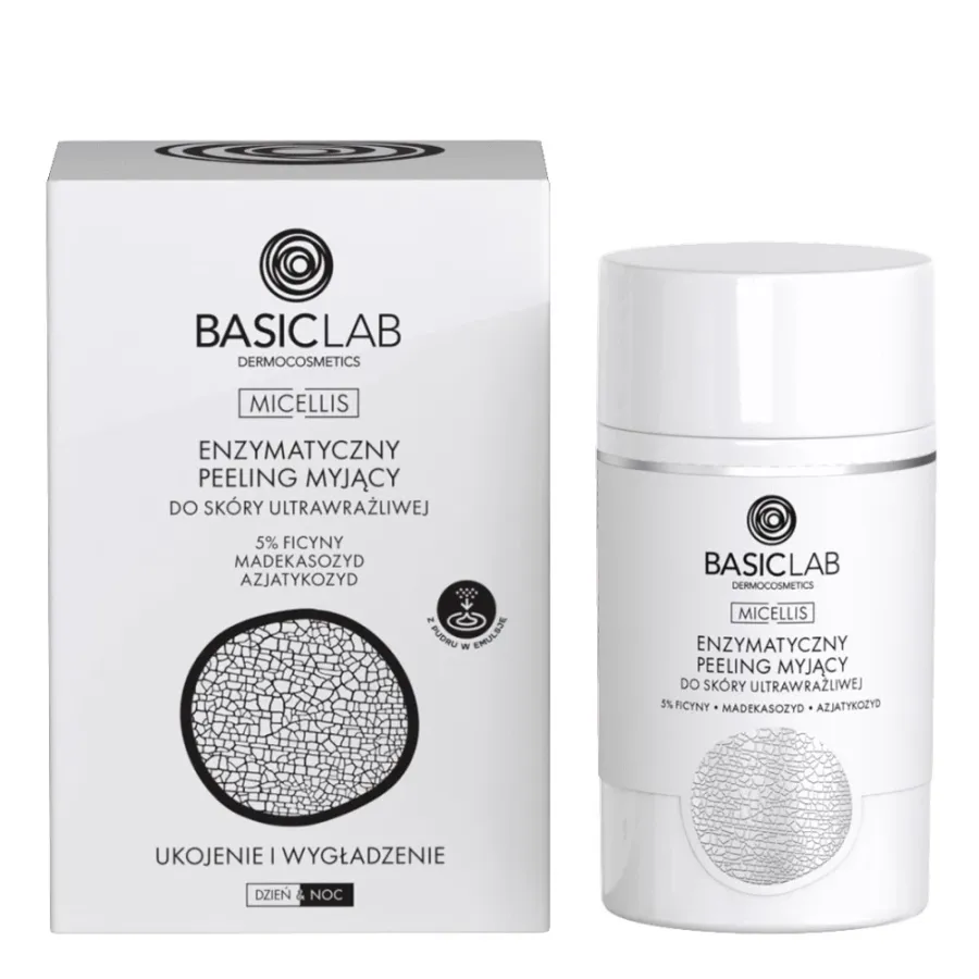 obrazek 1 BasicLab Micellis Enzymatyczny peeling myjący do skóry ultrawrażliwej Basiclab Dermocosmetics