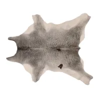 Picture Gray calfskin rug for the living room