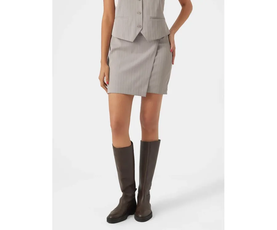 obrazek 1 Vero Moda Spódnica mini Wendy 10301457 Szary Slim Fit