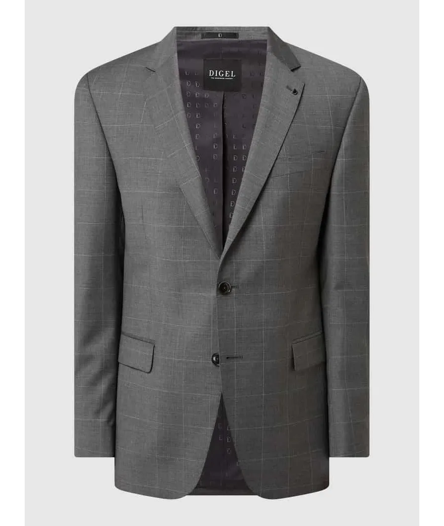 obrazek 1 Marynarka na 2 guziki o kroju modern fit z żywej wełny model ‘Duncan’