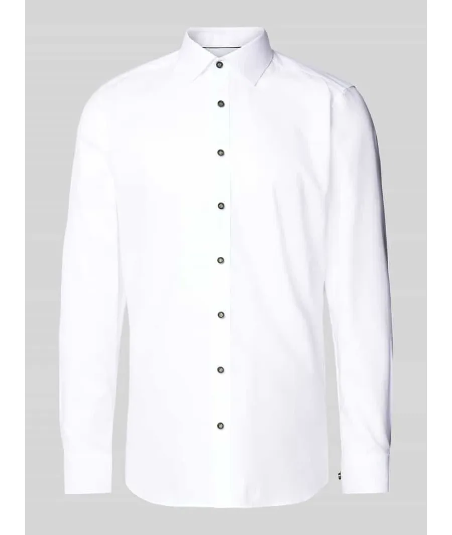 obrazek 1 Koszula biznesowa o kroju slim fit z listwą guzikową