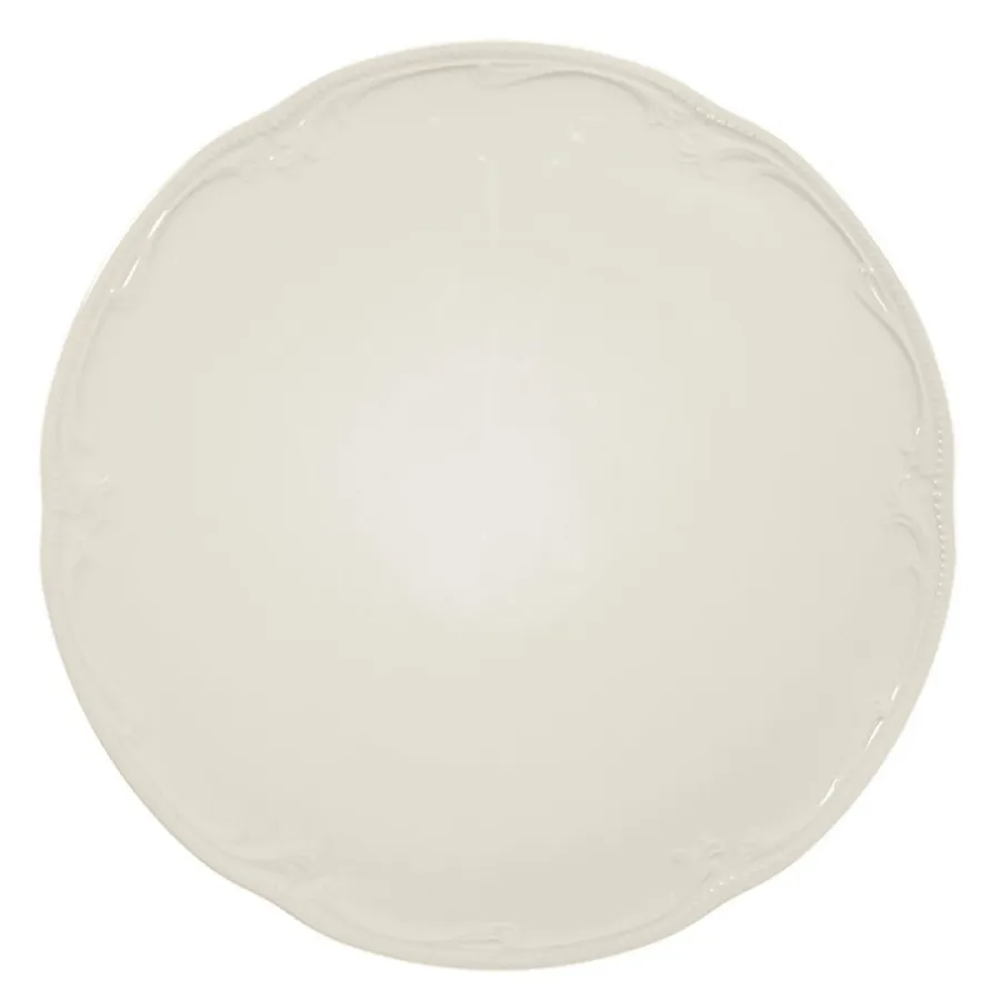 obrazek 1 Stylowy duży porcelanowy talerz do ciasta 32 cm o klasycznym kształcie – Seltmann Weiden
