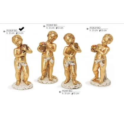 Zdjęcie Włoska figurka - zimowy baptysta aniołek - Valle d'oro Patchi