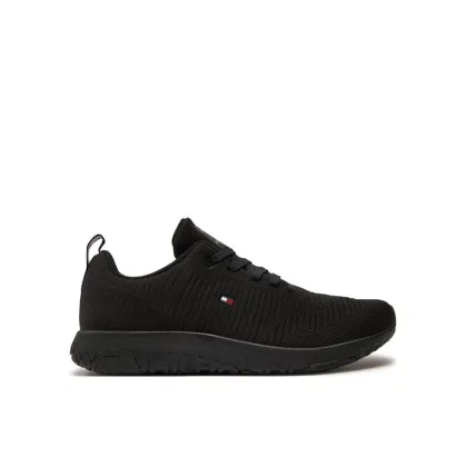 Zdjęcie Tommy Hilfiger Sneakersy Corporate Knit Rib Runner FM0FM02838 Czarny