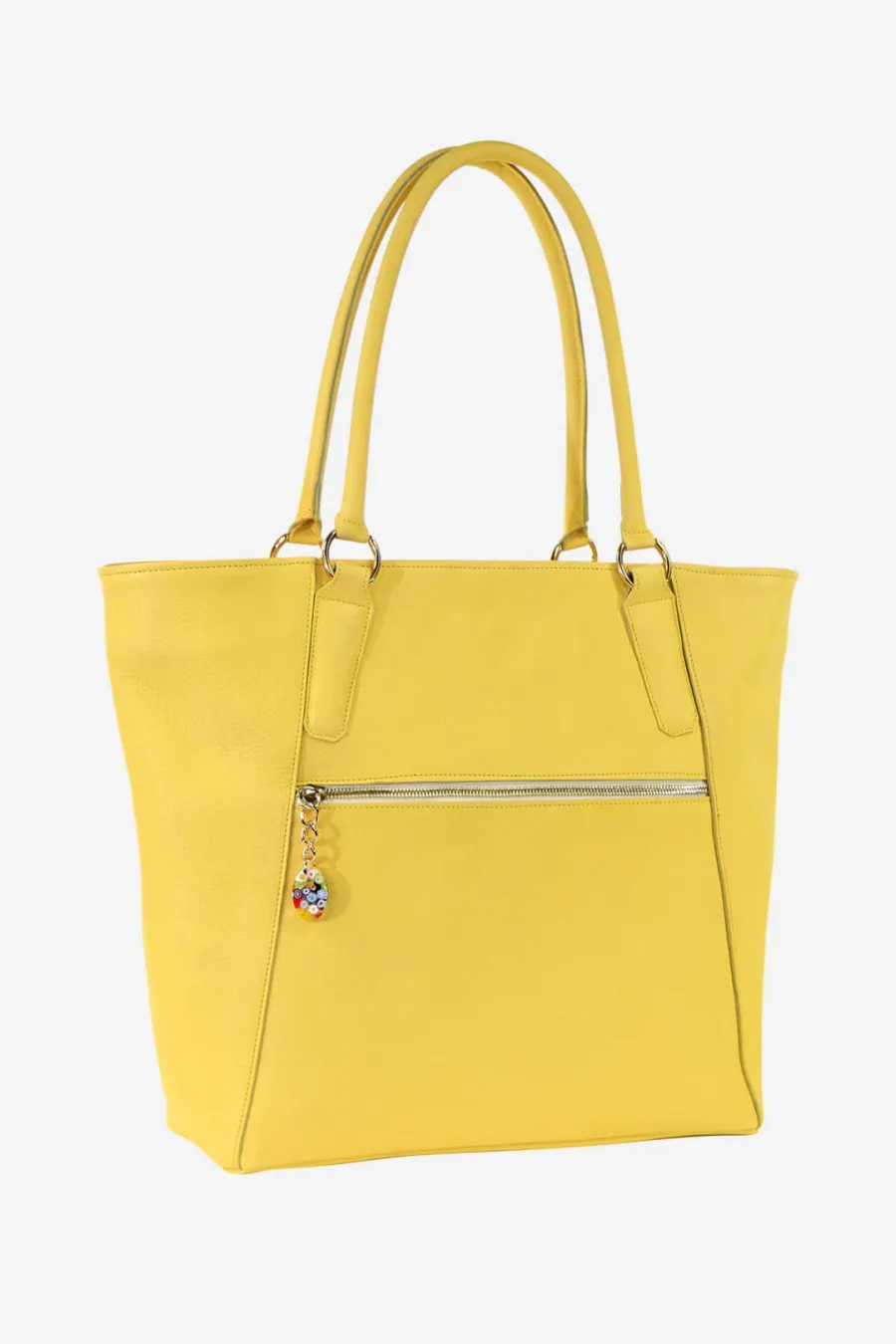 obrazek 1 Wyjątkowo piękna torba shopper w kolorze żółtym - Terrida