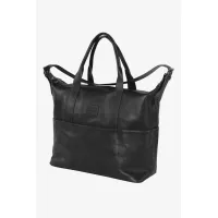 Picture A timeless black leather travel bag - Terrida