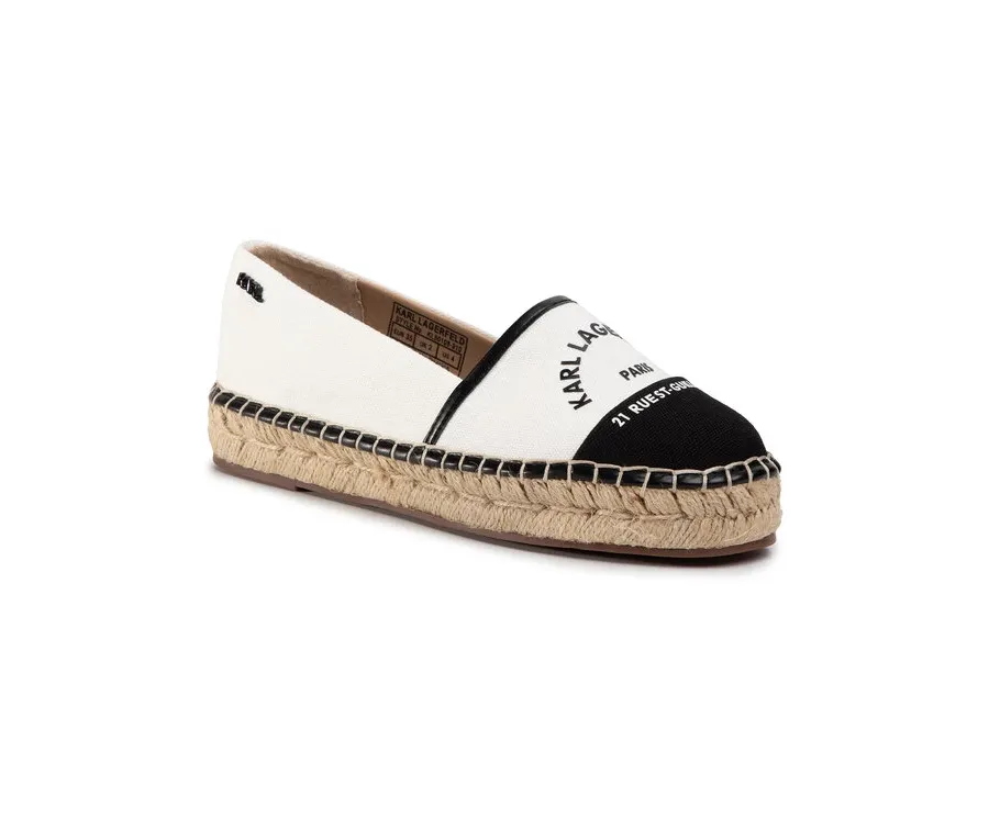 obrazek 1 KARL LAGERFELD Espadryle KL80108 Biały