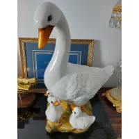 Zdjęcie Ceramiczna figura gęsi z pisklętami