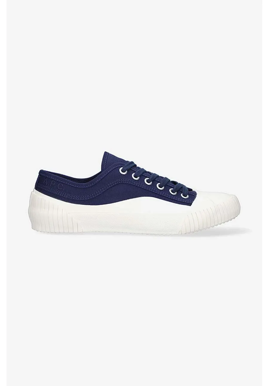 obrazek 1 A.P.C. tenisówki Iggy Basse kolor granatowy COEYS.M56106-WHITE