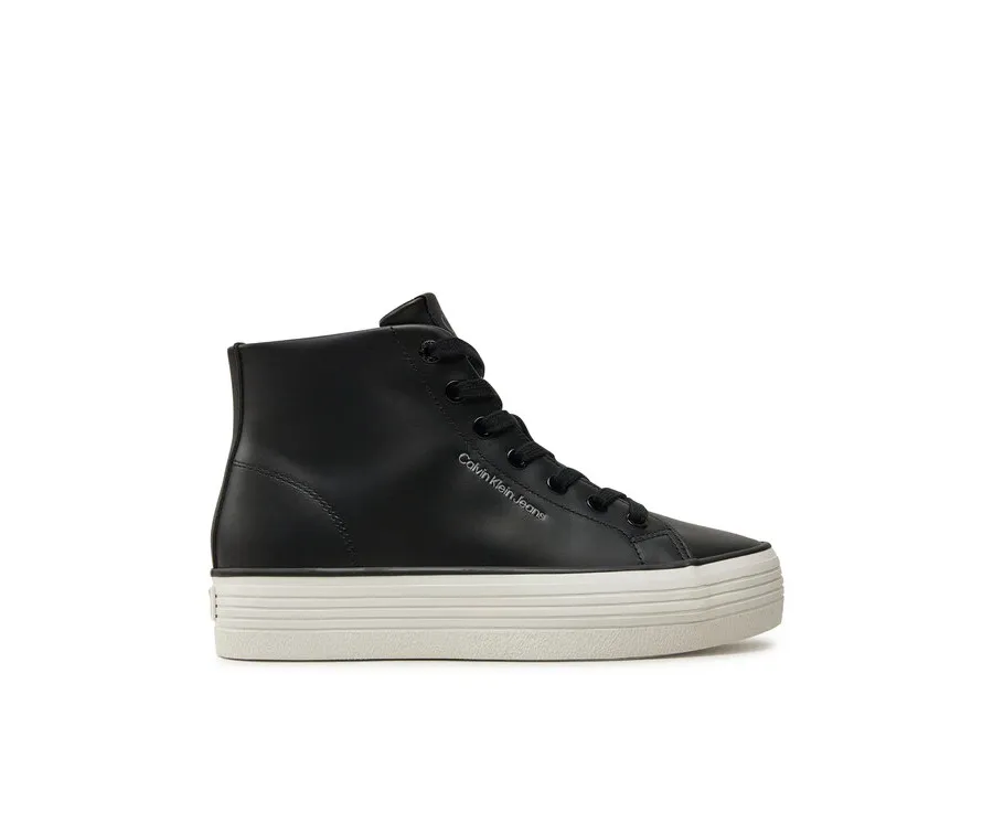 obrazek 1 Calvin Klein Jeans Sneakersy Bold Vulc Flatf Mid Lth In YW0YW01634 Czarny