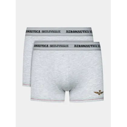 Zdjęcie Aeronautica Militare Komplet 2 par bokserek AM1UBX004 Szary