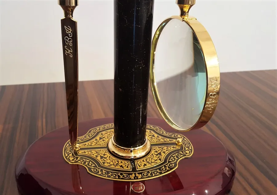 picture 4 Desk Set The Hague - magnifying glass and letter opener