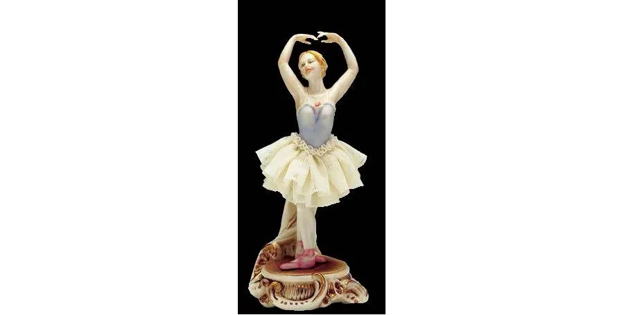 obrazek 1 Luksusowa figurka baletnicy z porcelany