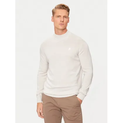 Zdjęcie KARL LAGERFELD Golf 655002 544399 Beżowy Regular Fit