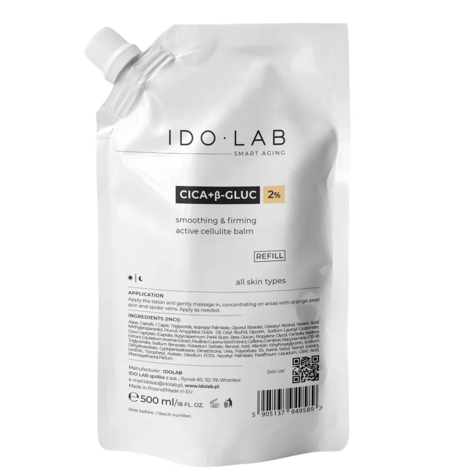 obrazek 1 Ido Lab CICA + B-Gluc Balsam antycellulitowy refill 500ml 500 ml