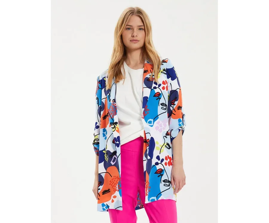 obrazek 1 Joseph Ribkoff Marynarka 241146 Kolorowy Relaxed Fit
