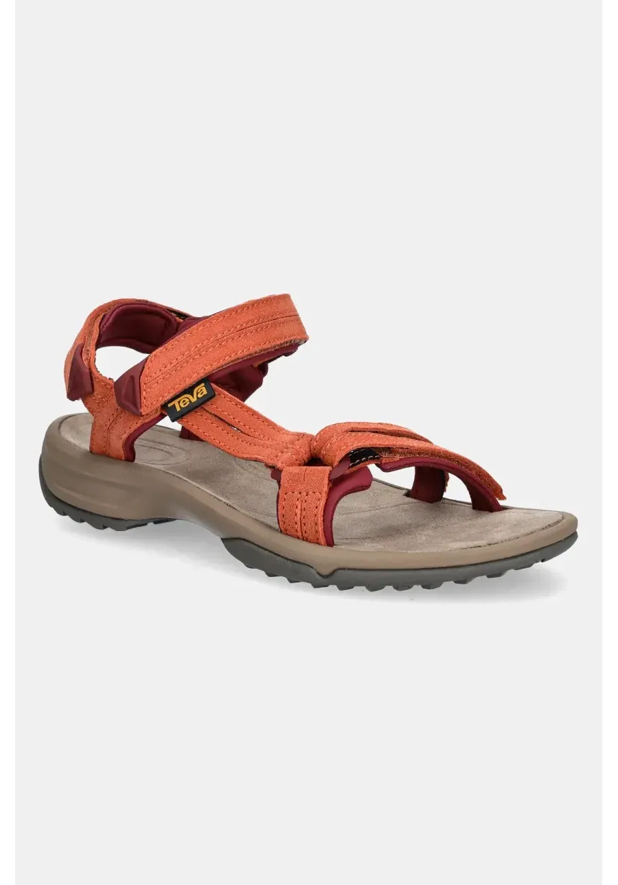 obrazek 1 Teva sandały Terra Fi Lite Suede damskie kolor pomarańczowy 1124035.LNG-mlc