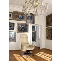 Picture Office chair with high backrest for modern or classic interior style - Mascheroni