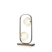 Picture Black nickel-plated table lamp with balls - Il Paralume Marina