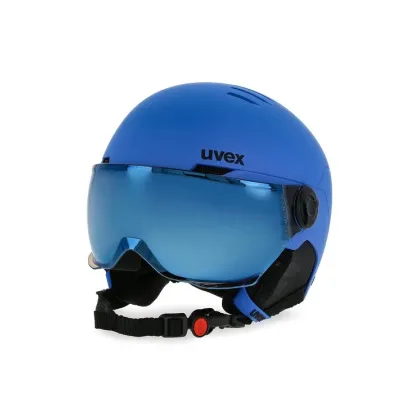 Zdjęcie Uvex Kask narciarski Rocket Jr Visor 56/6/263/20 Niebieski