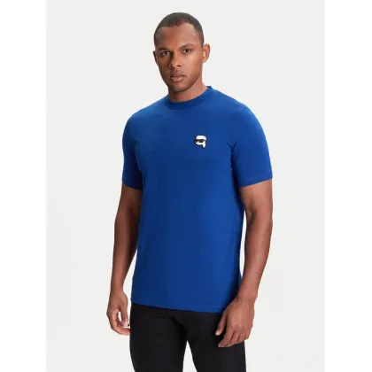 Zdjęcie KARL LAGERFELD T-Shirt 755710 553224 Niebieski Slim Fit