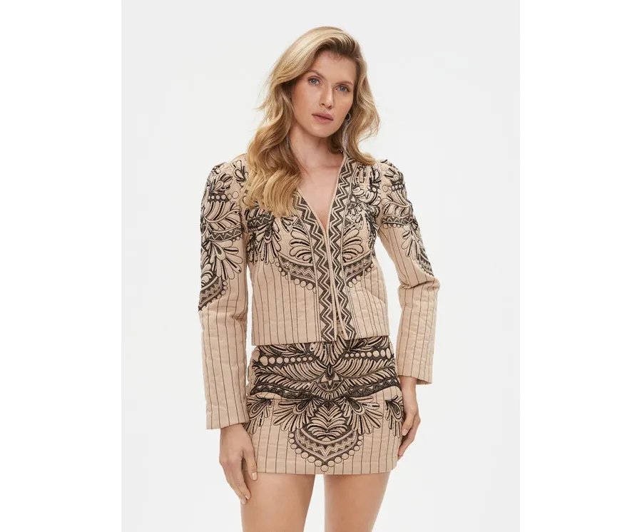 obrazek 1 TWINSET Marynarka 232TP2670 Beżowy Regular Fit