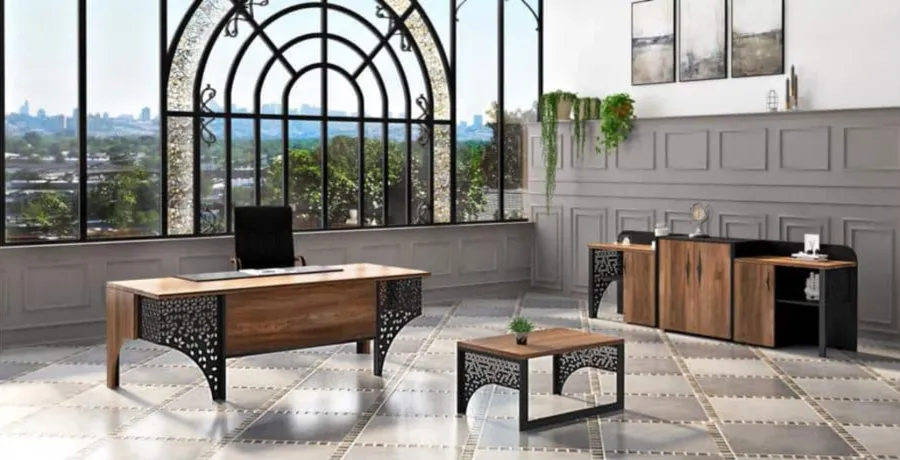 obrazek 2 Designerski zestaw nowoczesnych mebli do biur i gabinetów - Konfull