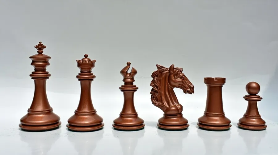 obrazek 4 Luksusowe pionki z drewna bukszpanowego do gry w szachy - The Chess Empire