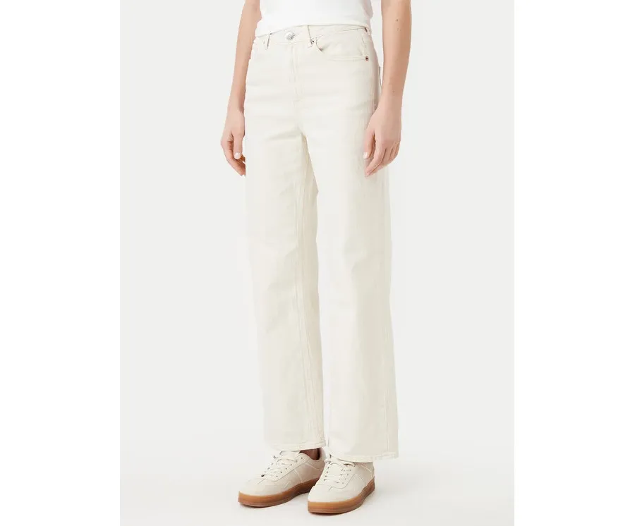 obrazek 1 Vero Moda Jeansy Tessa 10287303 Écru Wide Leg