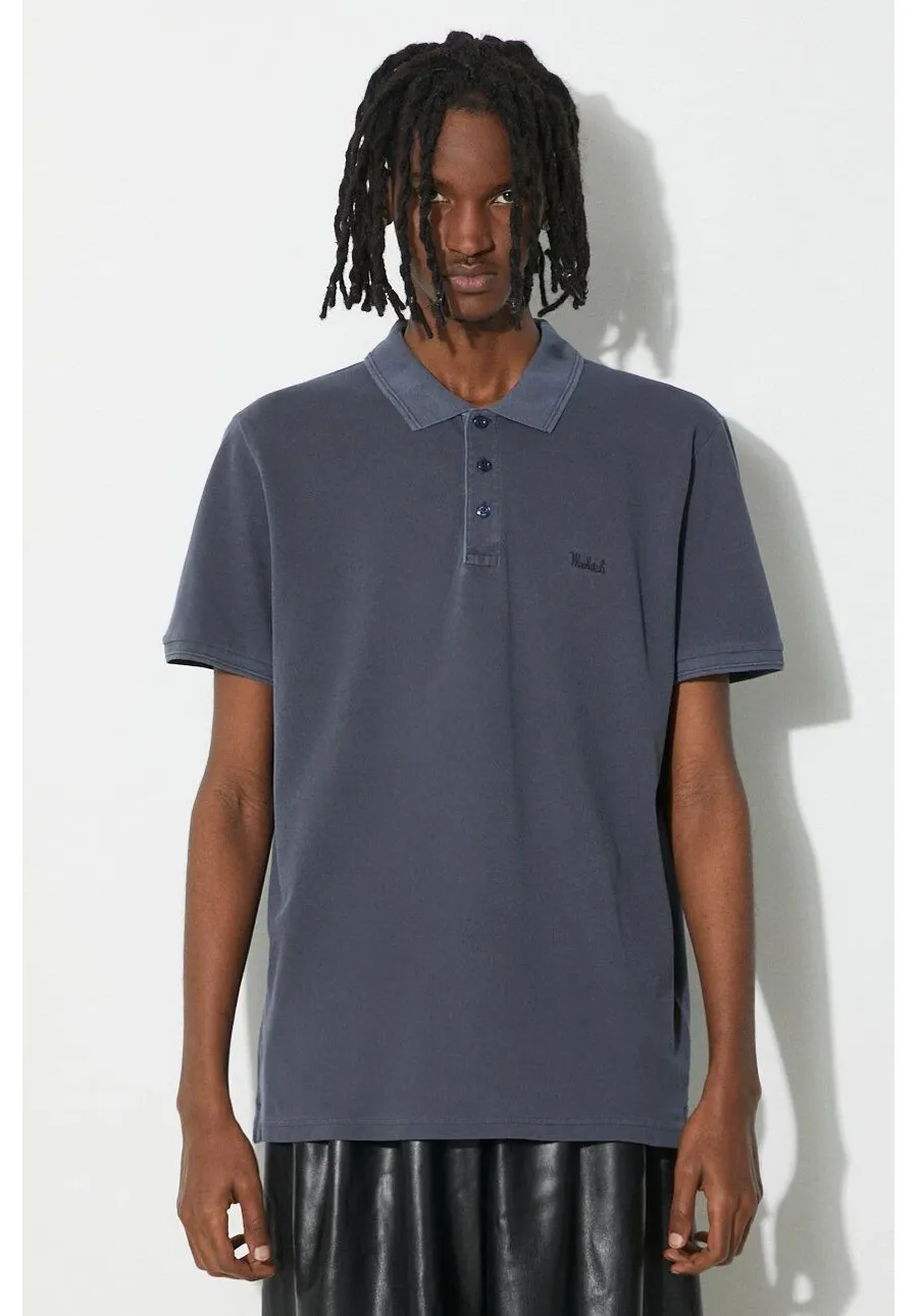 obrazek 1 Woolrich polo Mackinack Polo męski kolor niebieski gładki CFWOPO0065MRUT1483