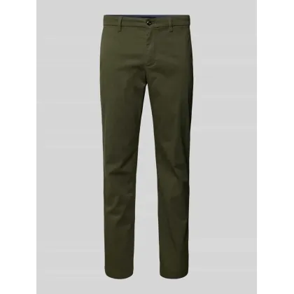Zdjęcie Chinosy z prostą nogawką i fakturowanym wzorem model ‘DENTON’