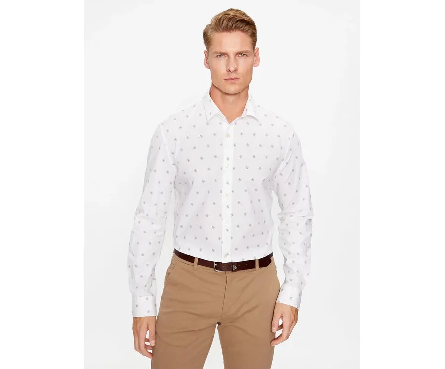 obrazek 1 Guess Koszula M3YH35 W8BX1 Biały Slim Fit