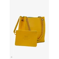 Picture Tasteful yellow leather handbag - Terrida