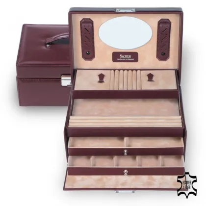 Zdjęcie Szykowany kuferek na biżuterię z dwiema podzielnymi szufladami - Sacher