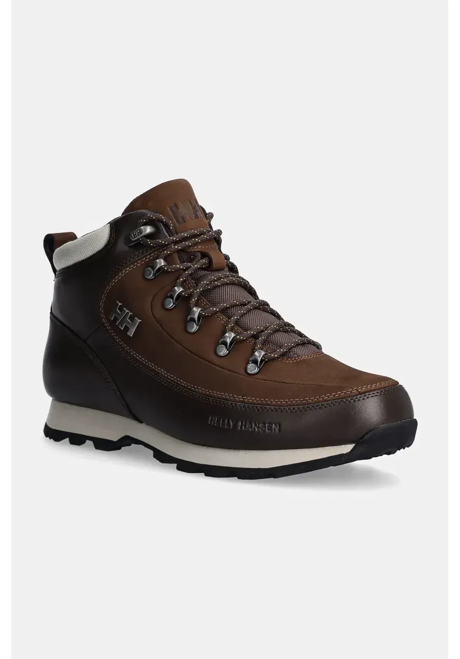 obrazek 1 Helly Hansen buty skórzane The Forester Premium męskie kolor brązowy lekko ocieplone 12030