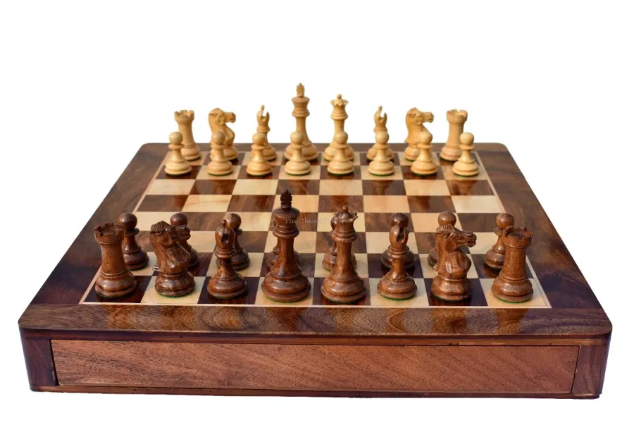 obrazek 2 Ekskluzywny komplet szachowy z szufladą - The Chess Empire