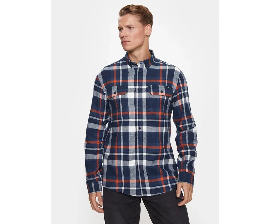 obrazek 1 Lindbergh Koszula 30-220198 Pomarańczowy Relaxed Fit
