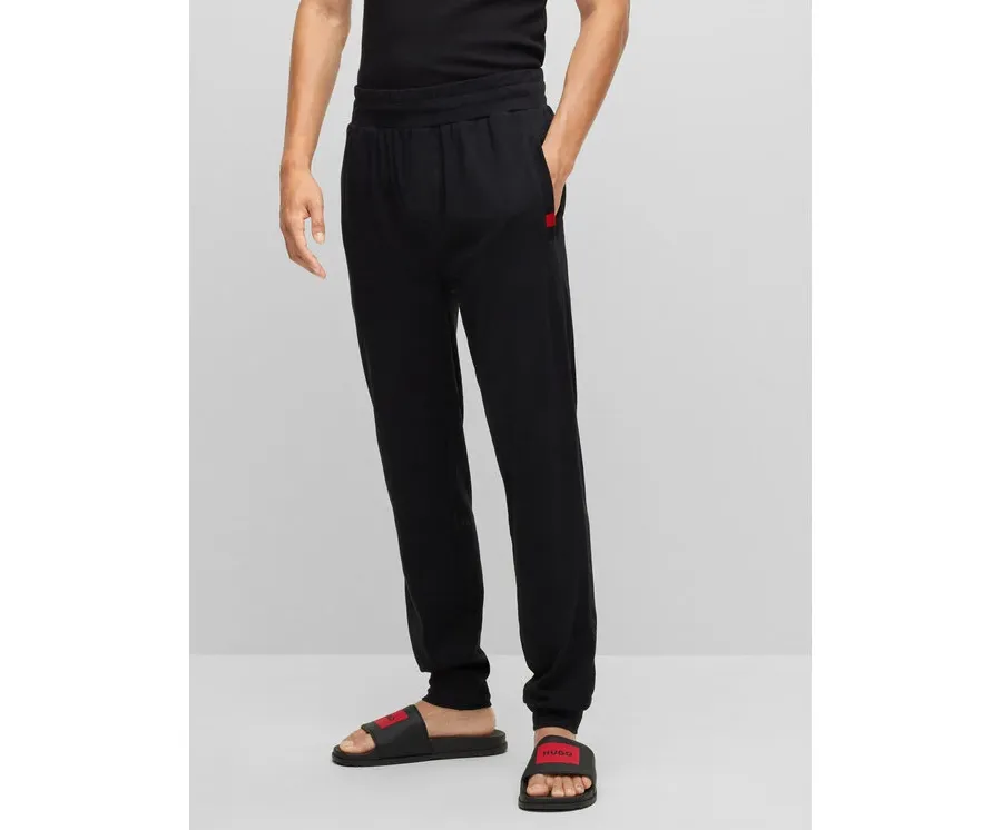obrazek 1 Hugo Spodnie piżamowe Labelled 50478929 Czarny Regular Fit HUGO