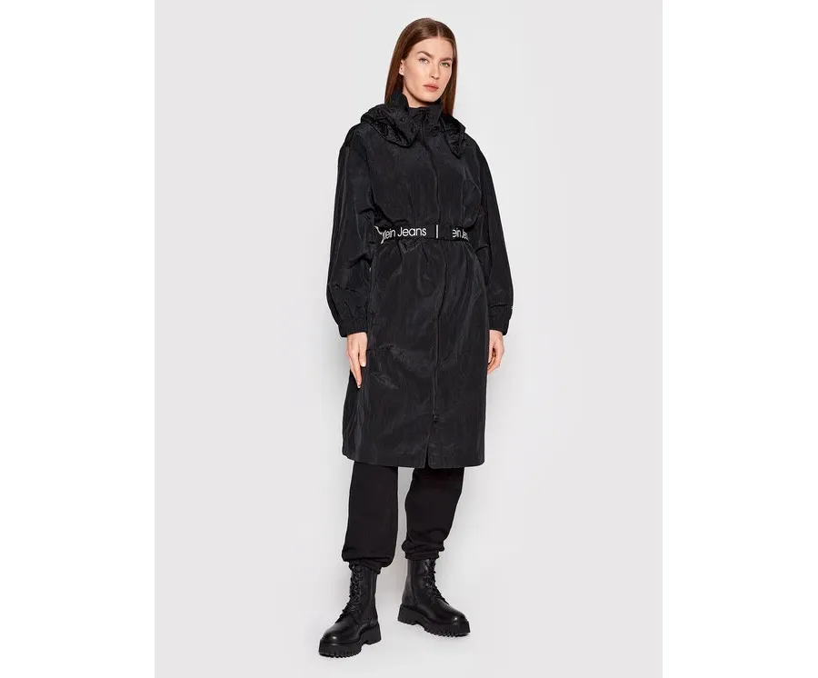 obrazek 1 Calvin Klein Jeans Płaszcz przejściowy J20J218267 Czarny Relaxed Fit