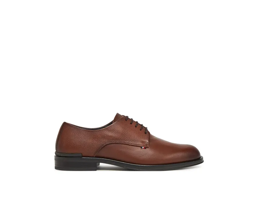obrazek 1 Tommy Hilfiger Półbuty Core Hilfiger Leather Shoe FM0FM05375 Brązowy