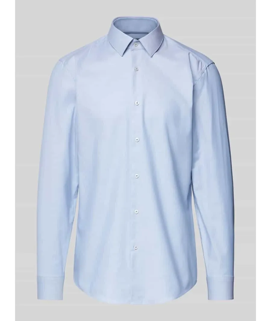 obrazek 1 Koszula biznesowa o kroju slim fit z kołnierzykiem typu kent model ‘Hank’