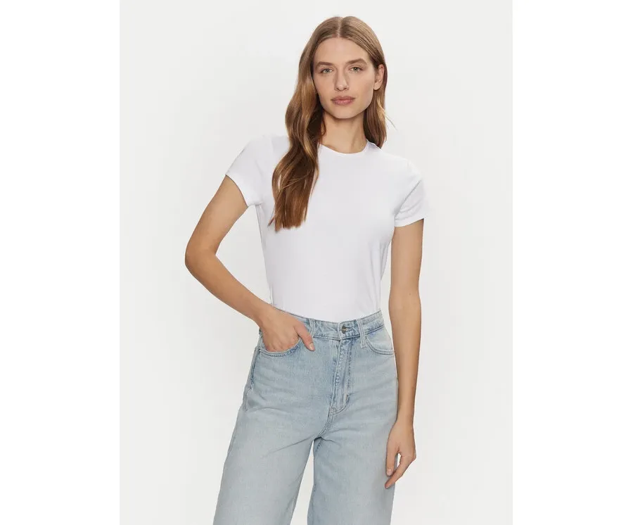 obrazek 1 Calvin Klein T-Shirt K20K208049 Biały Slim Fit