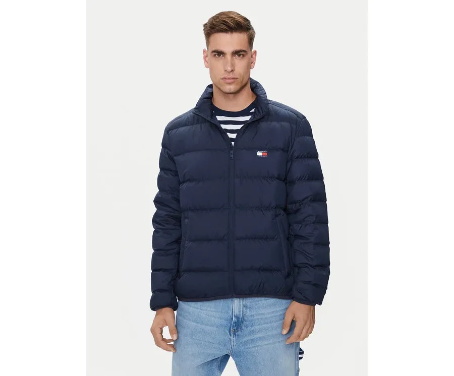 obrazek 1 Tommy Jeans Kurtka puchowa Flag DM0DM19614 Granatowy Regular Fit