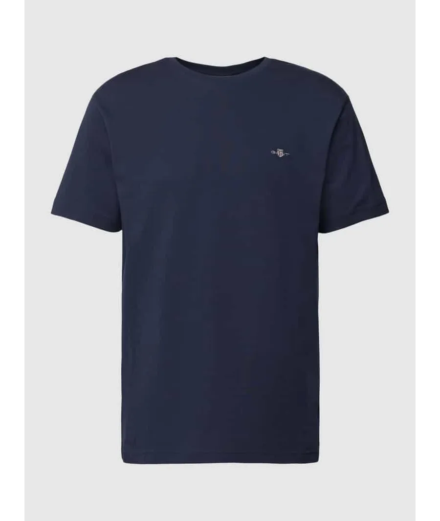 obrazek 1 T-shirt o kroju regular fit z wyhaftowanym logo model ‘SHIELD’